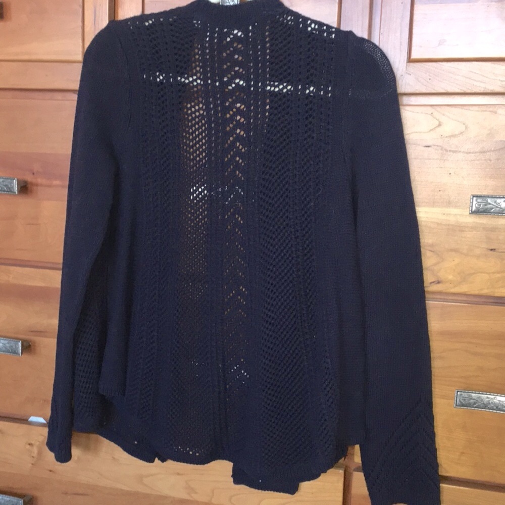 ✨NEW✨Rosie Neira dark navy Cardigan from Anthropologie - Picture 3 of 6